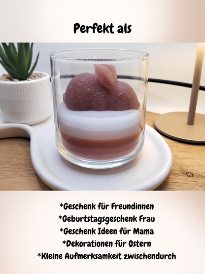 Frühlings-Hase-Duftkerze als Geschenkidee für Freundinnen, Mama, Geburtstag und Ostern