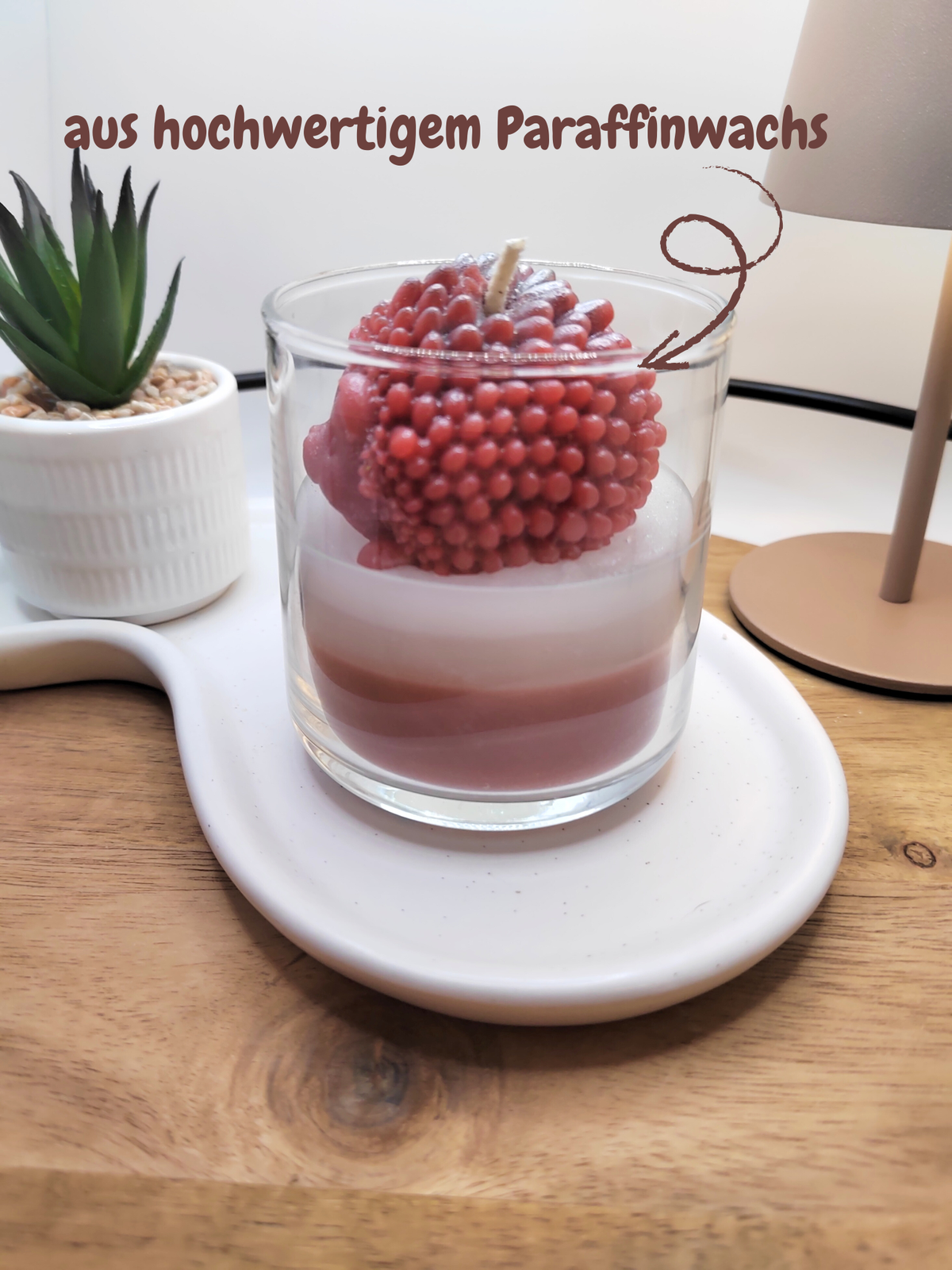 Frühlings-Igel-Kerze im wiederverwendbaren Glas