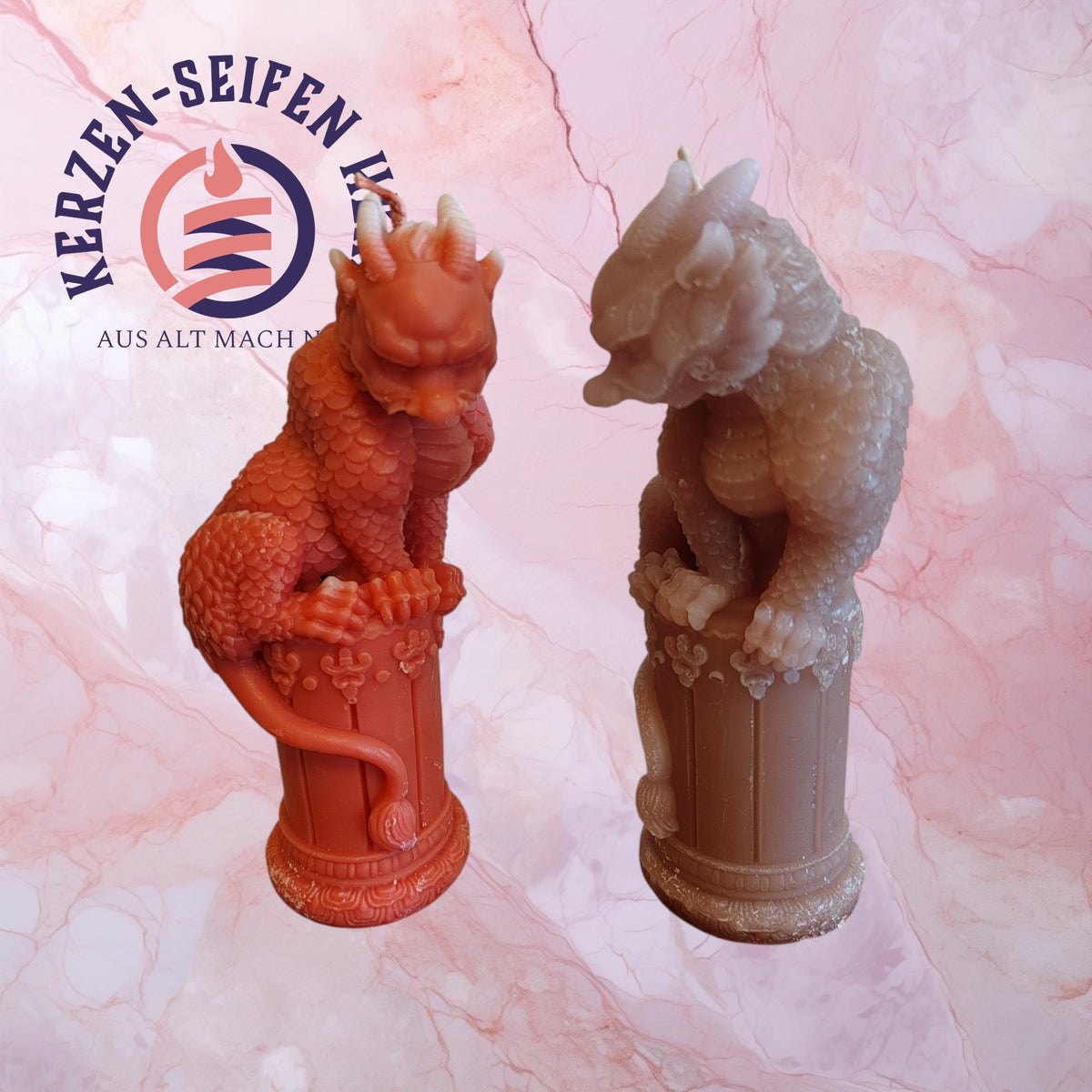 Drache Klein – Handgemachte Drachen-Kerze