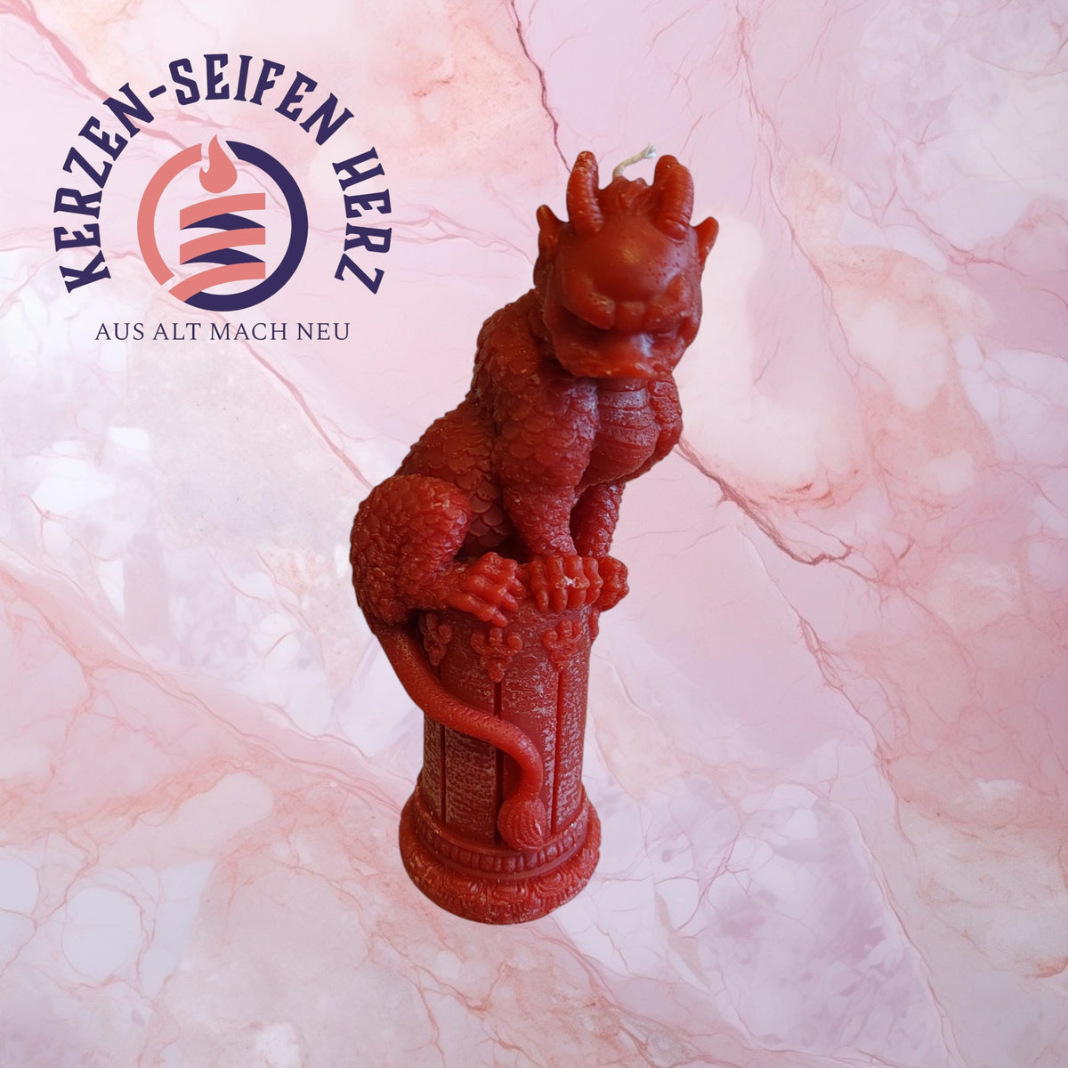 Drache Klein – Handgemachte Drachen-Kerze