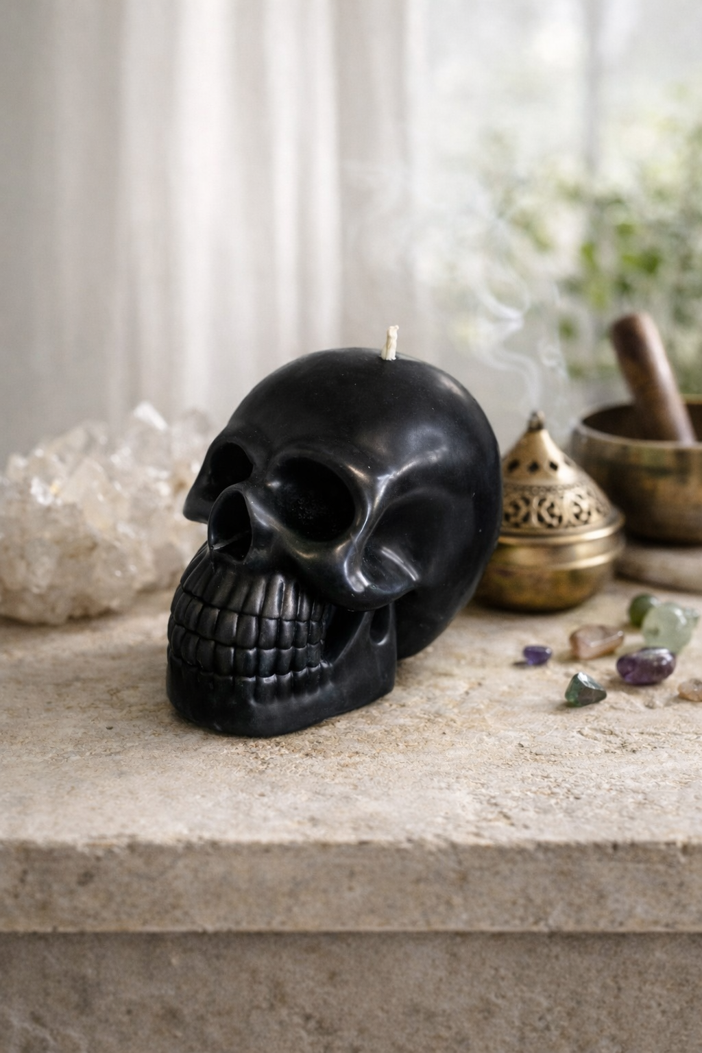 Kerze Totenkopf
